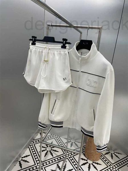 women's two piece pants designer spring/summer new jacket coat with triumphal arch drawstring hanger elastic waist shorts sports set fo, White
women's two piece pants designer spring/summer new jacket coat with triumphal arch drawstring hanger elastic waist shorts sports set fo, White