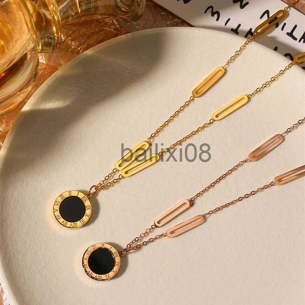 pendant necklaces lats stainless steel roman digital double wafer pendant neckle for women 2022 new design classic chain neckles trend jewel, Silver
pendant necklaces lats stainless steel roman digital double wafer pendant neckle for women 2022 new design classic chain neckles trend jewel, Silver