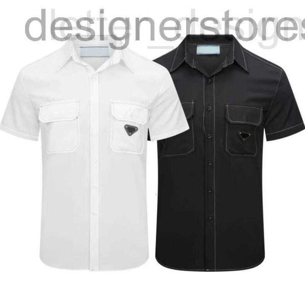 men's casual shirts designer summer fashion designer casual shirt shirts high-end cotton lapel triangle label american large size men&#, White;black
men's casual shirts designer summer fashion designer casual shirt shirts high-end cotton lapel triangle label american large size men&#, White;black