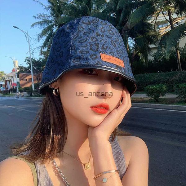 new summer women leopard printing short brim denim fisherman hat outdoor bucket hat for lady summer sunscreen hat l230620, Blue;gray
new summer women leopard printing short brim denim fisherman hat outdoor bucket hat for lady summer sunscreen hat l230620, Blue;gray
