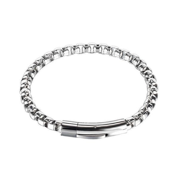 pattern ring stainless steel chain new box snap bracelet personalized hip hop steel jewelry, Black
pattern ring stainless steel chain new box snap bracelet personalized hip hop steel jewelry, Black