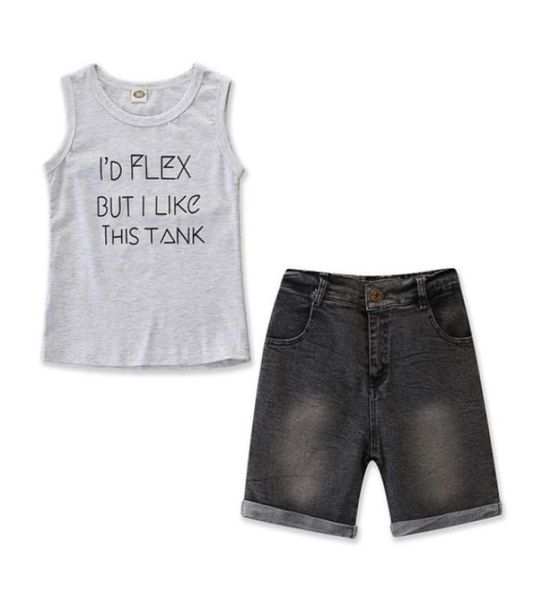 kids designer clothes boys letter t shirts denim shorts 2pcs sets sleeveless children outfits summer kids clothing lqpyw31564484225, White
kids designer clothes boys letter t shirts denim shorts 2pcs sets sleeveless children outfits summer kids clothing lqpyw31564484225, White