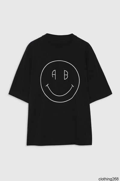 anine bing women desginer fashion classic t shirt ab niche smiley face letter print round neck loose short sleeve t-shirt, White
anine bing women desginer fashion classic t shirt ab niche smiley face letter print round neck loose short sleeve t-shirt, White