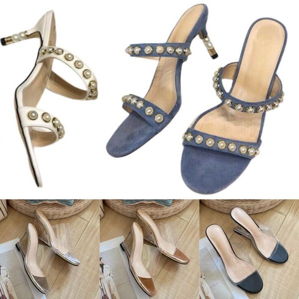 clear slippers summer pearls high heels stiletto heel designer shoes women's sandals open toe party shoes summer outdoor dress shoes th, Black
clear slippers summer pearls high heels stiletto heel designer shoes women's sandals open toe party shoes summer outdoor dress shoes th, Black