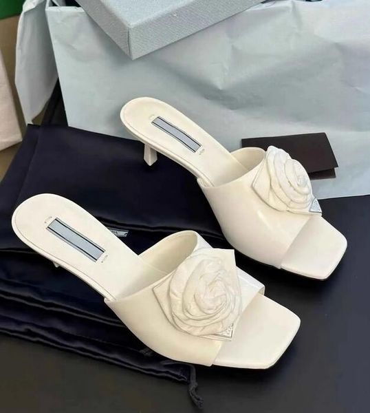 summer brushed leather sandals shoes women rose flower varnished heel metal lettering logo slip on slide lady high heels slippers excellent, Black
summer brushed leather sandals shoes women rose flower varnished heel metal lettering logo slip on slide lady high heels slippers excellent, Black