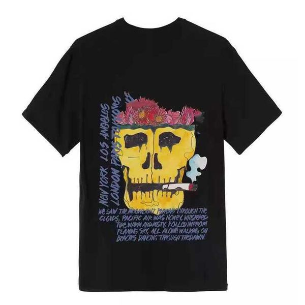 summert-shirt summer stussys pure cotton fashion brand short sleeve versatile couple costume round neck puppet printed half sleeve, White;black
summert-shirt summer stussys pure cotton fashion brand short sleeve versatile couple costume round neck puppet printed half sleeve, White;black