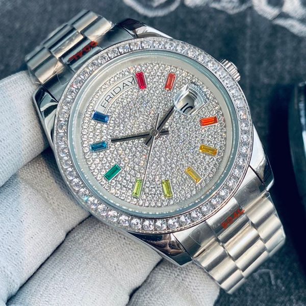 watch automatic movement men wristwatch diamond watches 41mm stainless steel 904l waterproof designer bracelet business wristband montre de, Slivery;brown
watch automatic movement men wristwatch diamond watches 41mm stainless steel 904l waterproof designer bracelet business wristband montre de, Slivery;brown