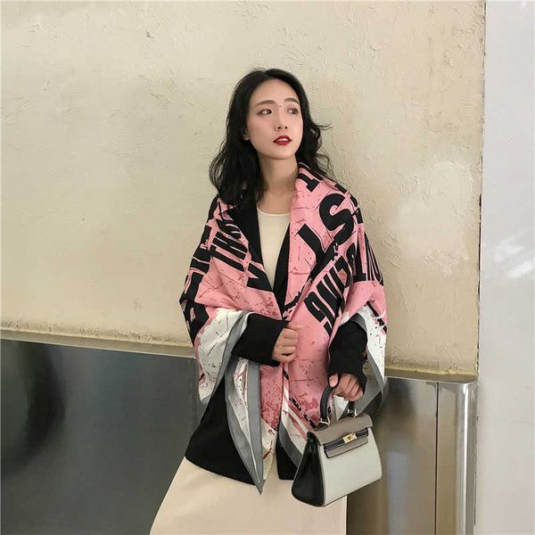 spring and autumn new silk scarf 130cm twill square english letter printing women's headband shawl 0625-222, Blue;gray
spring and autumn new silk scarf 130cm twill square english letter printing women's headband shawl 0625-222, Blue;gray