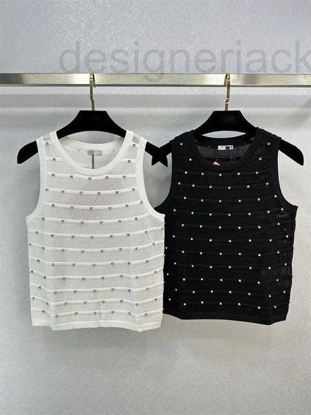 women's tanks & camis designer summer new celebrity style sweet temperament heavy work nailed beads simple fashion versatile knitted ta, White
women's tanks & camis designer summer new celebrity style sweet temperament heavy work nailed beads simple fashion versatile knitted ta, White