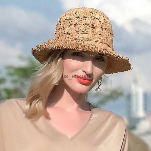 x4141 new hand-foldable sun protection lafite uv sun hat hats women's summer straw summer cap lady panama cap beach hats l230620, Blue;gray
x4141 new hand-foldable sun protection lafite uv sun hat hats women's summer straw summer cap lady panama cap beach hats l230620, Blue;gray