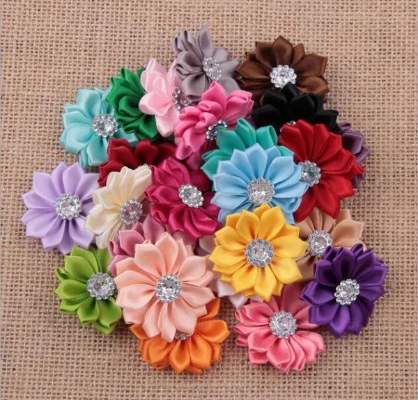 mini satin fabric flower for headbands 3.5cm diy ribbon polygonal flowers rhinestone in center baby girl hair accessory
mini satin fabric flower for headbands 3.5cm diy ribbon polygonal flowers rhinestone in center baby girl hair accessory