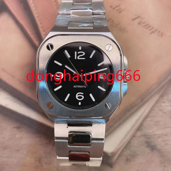 steel automatic mechanical mens watches watch black dial with stainless steel bracelet 904l 05 date squar case limited, Slivery;brown
steel automatic mechanical mens watches watch black dial with stainless steel bracelet 904l 05 date squar case limited, Slivery;brown