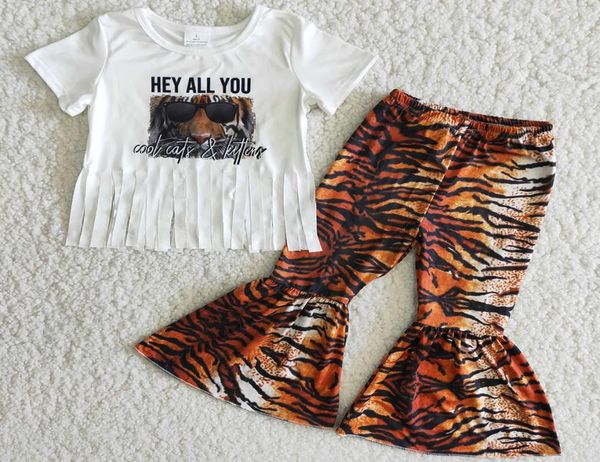 2021 fashion whole toddler baby girls designer clothes boutique bell bottom pants outfits tiger print tassel decoration girls 7035985, White
2021 fashion whole toddler baby girls designer clothes boutique bell bottom pants outfits tiger print tassel decoration girls 7035985, White