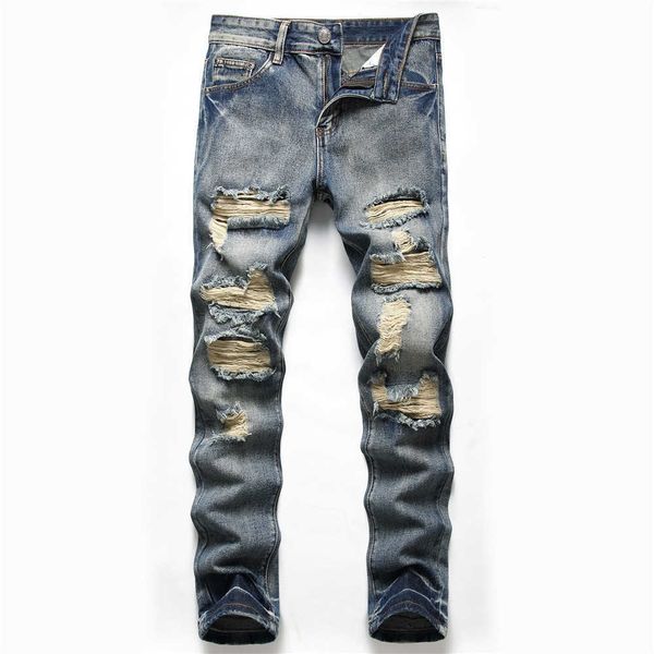 new jeans men's designer denim pants fashion broken black slim fit pants denim straight leg pants men's trendy motorcycle pants, Blue
new jeans men's designer denim pants fashion broken black slim fit pants denim straight leg pants men's trendy motorcycle pants, Blue