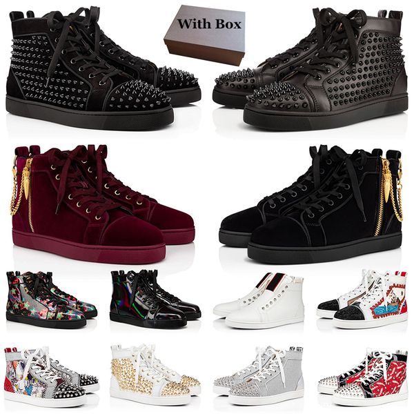 designer red bottoms shoes men women luxury low casual sneakers studded spikes suede leather casual flat sneakers, Black
designer red bottoms shoes men women luxury low casual sneakers studded spikes suede leather casual flat sneakers, Black
