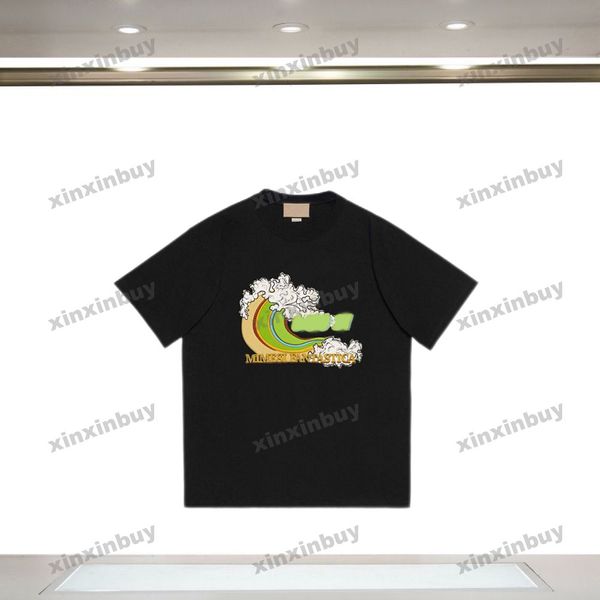xinxinbuy men designer tee t shirt 23ss rainbow wave print short sleeve cotton women black apricot xs-2xl, Black;brown
xinxinbuy men designer tee t shirt 23ss rainbow wave print short sleeve cotton women black apricot xs-2xl, Black;brown