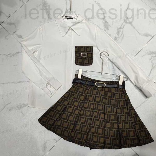 two piece dress designer women sets blouse pleated skirt luxurys suit jacket stick drill letter ladies brown black sml jwc5, White
two piece dress designer women sets blouse pleated skirt luxurys suit jacket stick drill letter ladies brown black sml jwc5, White