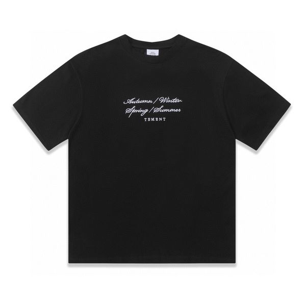 23ss europe uk four seasons embroideryt shirt high street tee vintage spring summer short sleeve skateboard men women tshirt, Black;brown
23ss europe uk four seasons embroideryt shirt high street tee vintage spring summer short sleeve skateboard men women tshirt, Black;brown