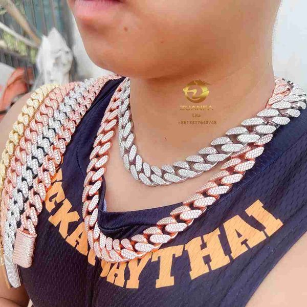 selling 18mm 20inch 18k gold plated vvs moissanite cuban link chain custom hip hop jewelry cuban chain necklace, Silver
selling 18mm 20inch 18k gold plated vvs moissanite cuban link chain custom hip hop jewelry cuban chain necklace, Silver