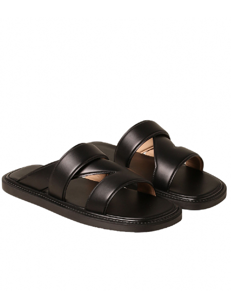 summer new men genuine leather slides outside cowhide beach slippers flats open toe antiskid platform shoes comfortable slippers, Black
summer new men genuine leather slides outside cowhide beach slippers flats open toe antiskid platform shoes comfortable slippers, Black
