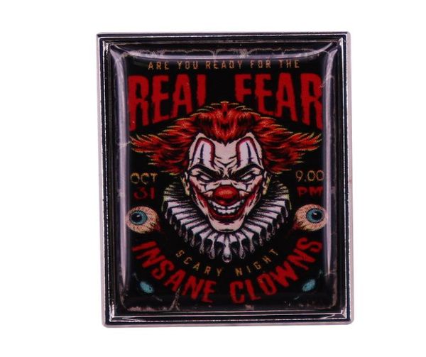 real fear insane clowns scary night oct 30 9 pm brooch horror halloween badge backpack decoration jewelry4783322, Blue
real fear insane clowns scary night oct 30 9 pm brooch horror halloween badge backpack decoration jewelry4783322, Blue