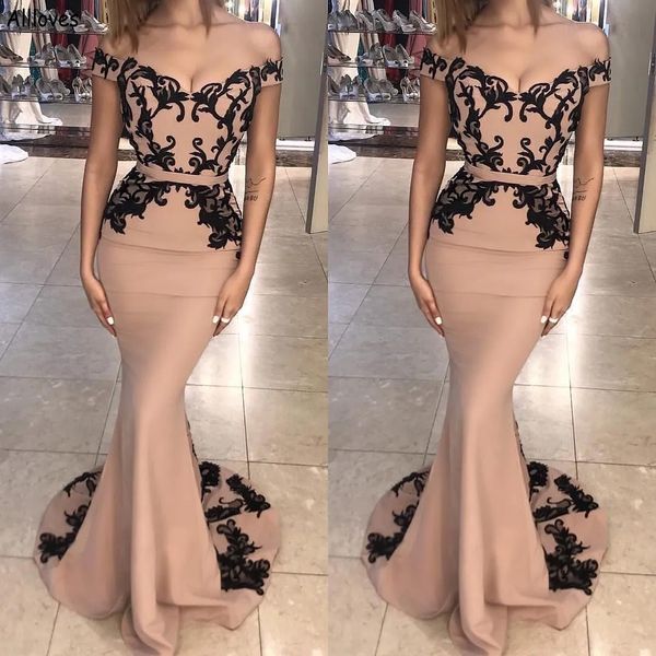 elegant off the shoulder arabic aso ebi mermaid prom dresses lace appliqued women formal occasion party gowns sweep train slim fit evening v, Black
elegant off the shoulder arabic aso ebi mermaid prom dresses lace appliqued women formal occasion party gowns sweep train slim fit evening v, Black