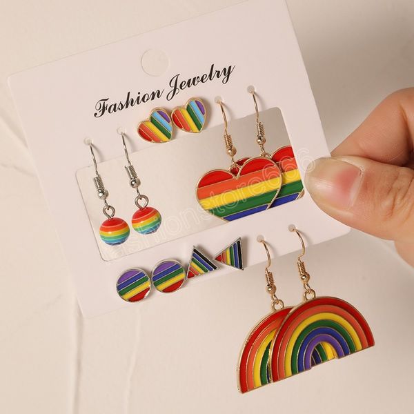fashion 6pair set rainbow earrings set for women girl ins drop dangle earrings women fashion jewelry, Silver
fashion 6pair set rainbow earrings set for women girl ins drop dangle earrings women fashion jewelry, Silver