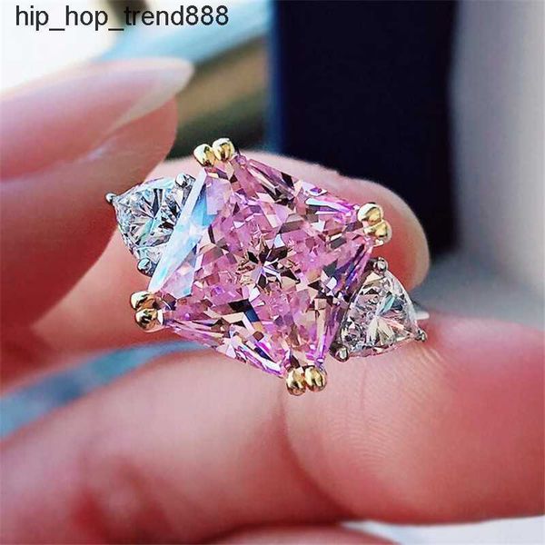 925 sterling silver ring unique cocktail wedding luxury jewelry radiant cut pink z moissanite diamond gemstone eternity women engagement jew, Slivery;golden
925 sterling silver ring unique cocktail wedding luxury jewelry radiant cut pink z moissanite diamond gemstone eternity women engagement jew, Slivery;golden