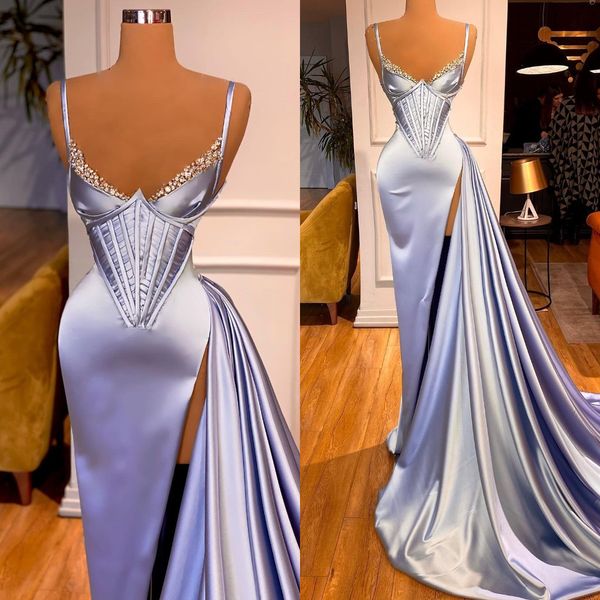 luxury lavender evening gown beads collar spaghetti slit party prom dresses sweep train formal long dress for special occasion, Black;red
luxury lavender evening gown beads collar spaghetti slit party prom dresses sweep train formal long dress for special occasion, Black;red