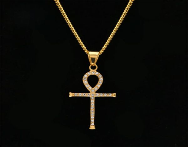 real gold plated ankh egyptian pendant necklace bling bling rhinestone crystal key to life egypt cross necklace cuban chain hip ho5412556, Silver
real gold plated ankh egyptian pendant necklace bling bling rhinestone crystal key to life egypt cross necklace cuban chain hip ho5412556, Silver