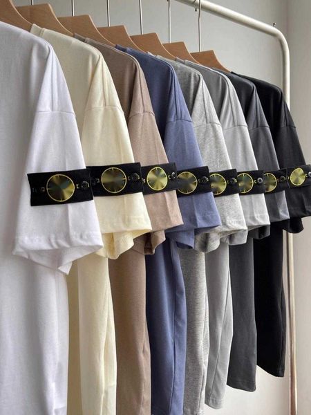 stone men's t-shirt summer designer new solid color sleeve badge simple and versatile round neck loose men and women with the same para, White;black
stone men's t-shirt summer designer new solid color sleeve badge simple and versatile round neck loose men and women with the same para, White;black