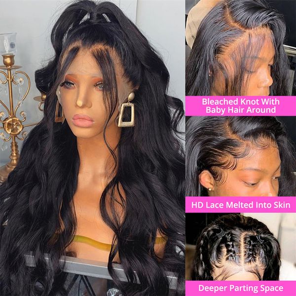 glueless 360 full lace wig human hair pre plucked 5x5 closure 13x4 13x6 hd lace frontal body wave lace front wigs human hair, Black;brown
glueless 360 full lace wig human hair pre plucked 5x5 closure 13x4 13x6 hd lace frontal body wave lace front wigs human hair, Black;brown
