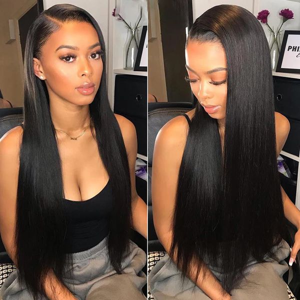 new design straight lace 360 lace wigs for women 13x6 lace front wig human with baby hair remy brazilian, Black;brown
new design straight lace 360 lace wigs for women 13x6 lace front wig human with baby hair remy brazilian, Black;brown