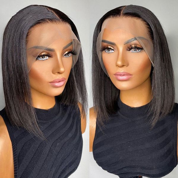 short bob wig straight 13x1 t part human hair wigs for black women pre plucked frontal wig brazilian lace wigs, Black;brown
short bob wig straight 13x1 t part human hair wigs for black women pre plucked frontal wig brazilian lace wigs, Black;brown
