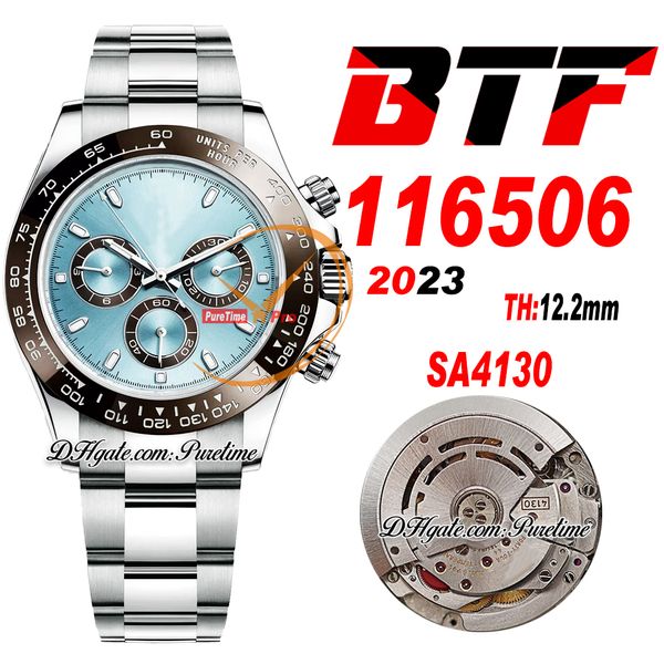 btf better sa4130 automatic chronograph mens watch chestnut brown ceramic bezel ice blue index dial 904l oystersteel bracelet super edition, Slivery;brown
btf better sa4130 automatic chronograph mens watch chestnut brown ceramic bezel ice blue index dial 904l oystersteel bracelet super edition, Slivery;brown