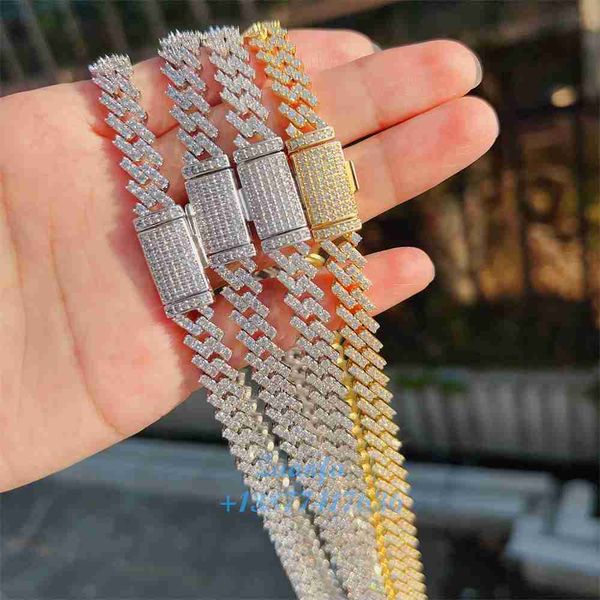 rts 8mm iced out cuban link vvs moissanite prong cuban link chain necklace diamond cuban chain, Silver
rts 8mm iced out cuban link vvs moissanite prong cuban link chain necklace diamond cuban chain, Silver