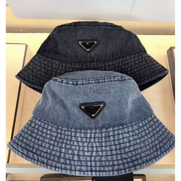 summer new classic inverted triangle signature washed denim bucket hat fashion casual all-match style sun protection highest quality, Blue;gray
summer new classic inverted triangle signature washed denim bucket hat fashion casual all-match style sun protection highest quality, Blue;gray
