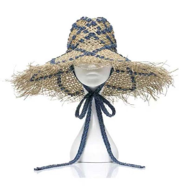 fringed brim summer hat for women blue chin strap beach hat flower pattern panama straw sun hats ladies outdoor derby travel hat l230620, Blue;gray
fringed brim summer hat for women blue chin strap beach hat flower pattern panama straw sun hats ladies outdoor derby travel hat l230620, Blue;gray
