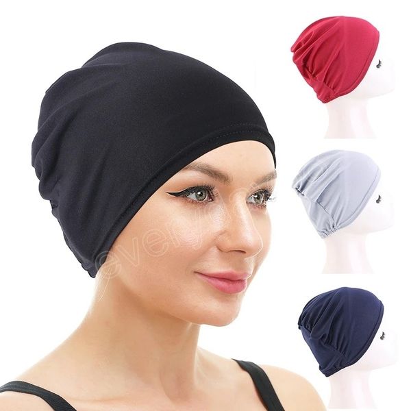 women muslim turban caps plain stretch underscarf cap mujer chemo hat bonnet head scarf ready to wear turbans hijabs hair loss, Blue;gray
women muslim turban caps plain stretch underscarf cap mujer chemo hat bonnet head scarf ready to wear turbans hijabs hair loss, Blue;gray