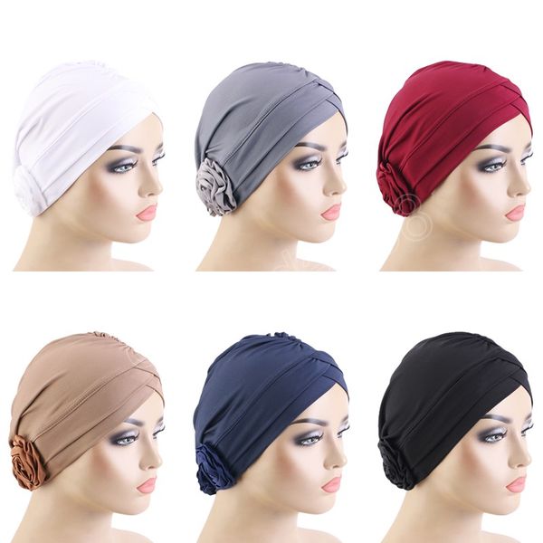 women flower forehead cross muslim turban chemo bandana stretch islamic inner hijab cap arab wrap head scarves turbante mujer, Blue;gray
women flower forehead cross muslim turban chemo bandana stretch islamic inner hijab cap arab wrap head scarves turbante mujer, Blue;gray