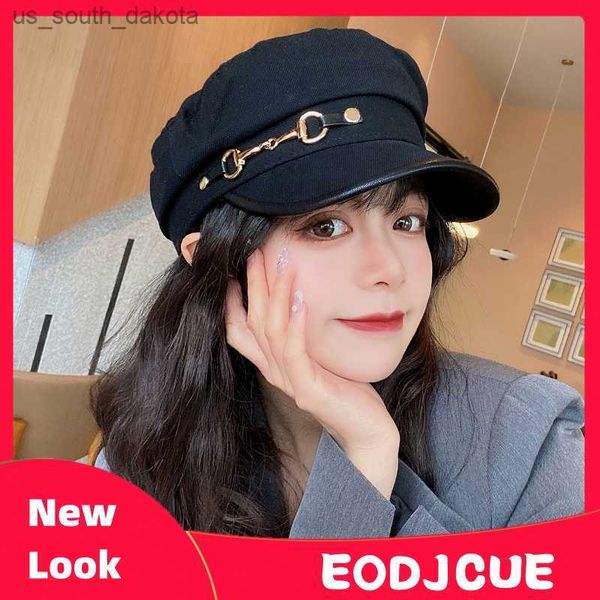 korean ins fashion metal buckle flat navy hat women spring and autumn british retro versatile beret cap sombrero mujer l230523, Blue;gray
korean ins fashion metal buckle flat navy hat women spring and autumn british retro versatile beret cap sombrero mujer l230523, Blue;gray