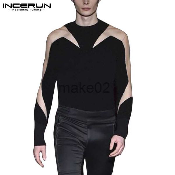 men's t-shirts men mesh patchwork t shirt 2023 round neck long sleeve see through tee streetwear personality party camisetas x0621, White;black
men's t-shirts men mesh patchwork t shirt 2023 round neck long sleeve see through tee streetwear personality party camisetas x0621, White;black