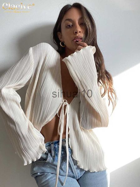 women's blouses shirts clacive white lace-up women's shirt summer bodycon long sleeve blouses ladies fashion pleated female clothi
women's blouses shirts clacive white lace-up women's shirt summer bodycon long sleeve blouses ladies fashion pleated female clothi