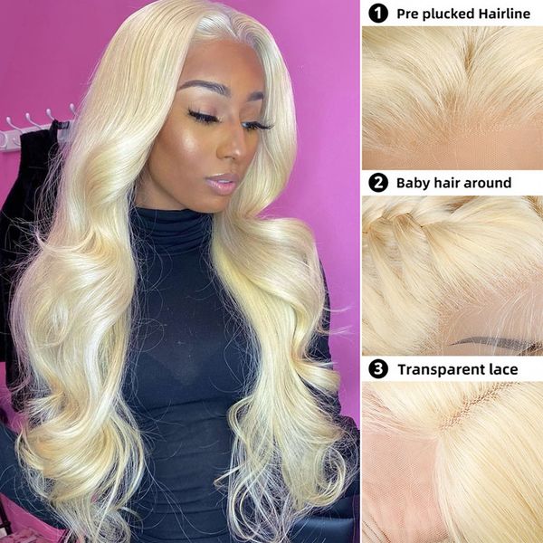 13x6 blonde lace front wig human hair hd lace frontal wig 613 lace frontal wig body wave transparent wigs for women, Black;brown
13x6 blonde lace front wig human hair hd lace frontal wig 613 lace frontal wig body wave transparent wigs for women, Black;brown