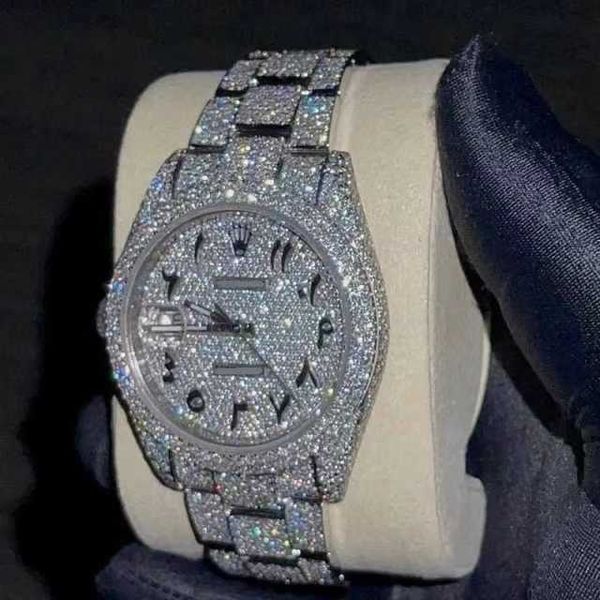 luxury mens watch digner watch men montre moissanite watch movement diamond watch iced out watch automatic montre de luxe watch for men i93, Silver
luxury mens watch digner watch men montre moissanite watch movement diamond watch iced out watch automatic montre de luxe watch for men i93, Silver