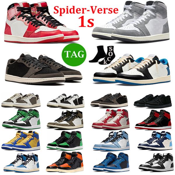 1 low basketball shoes men women 1s spider-man black phantom reverse mocha lost found olive bred patent mens trainers outdoor sneakers
1 low basketball shoes men women 1s spider-man black phantom reverse mocha lost found olive bred patent mens trainers outdoor sneakers