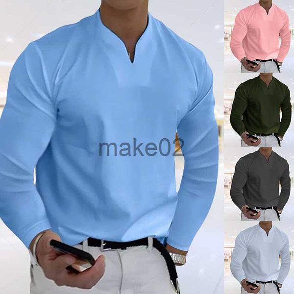 men's t-shirts autumn mens elastic casual tshirt fashion long sleeve v neck fitness tshirts spring homme boyfriend gift streetwear s5x, White;black
men's t-shirts autumn mens elastic casual tshirt fashion long sleeve v neck fitness tshirts spring homme boyfriend gift streetwear s5x, White;black