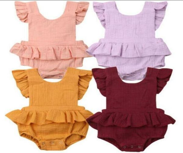 kids designer clothes baby ruffle sleeve solid rompers summer falbala onesies infant cotton triangle jumpsuits casual climb clothe3718130, Blue
kids designer clothes baby ruffle sleeve solid rompers summer falbala onesies infant cotton triangle jumpsuits casual climb clothe3718130, Blue