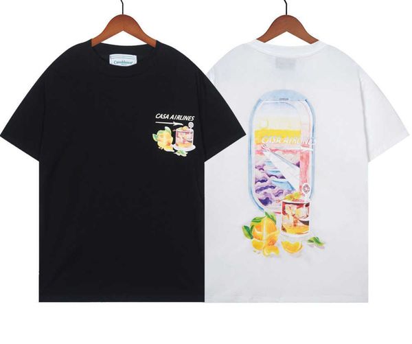 2023ss new casablanca designer t shirt summer hawaii beverage print casa fashion pullover short sleeve t-shirt trend, White;black
2023ss new casablanca designer t shirt summer hawaii beverage print casa fashion pullover short sleeve t-shirt trend, White;black