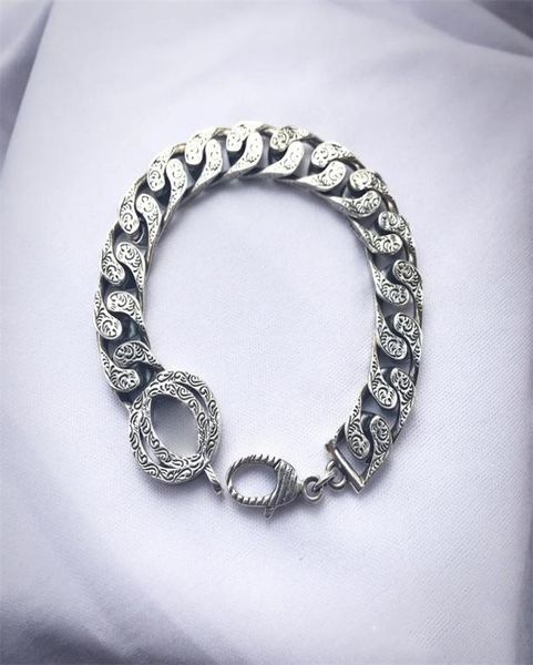 luxury designer bracelets retro silver women and mens thick link chain lovers couple bracelet wedding gift fashion classic jewelry6050788, Black
luxury designer bracelets retro silver women and mens thick link chain lovers couple bracelet wedding gift fashion classic jewelry6050788, Black